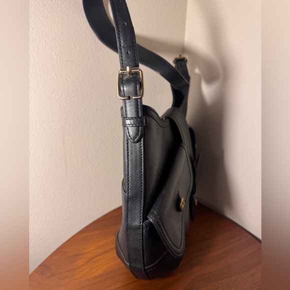 Brooks Brothers Black Leather Shoulder Bag - Picture 7 of 9